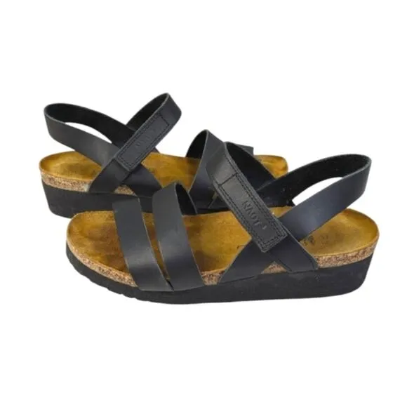 NAOT Kayla Wedge Sandals GUC $145 Size 37 US 6       S3279