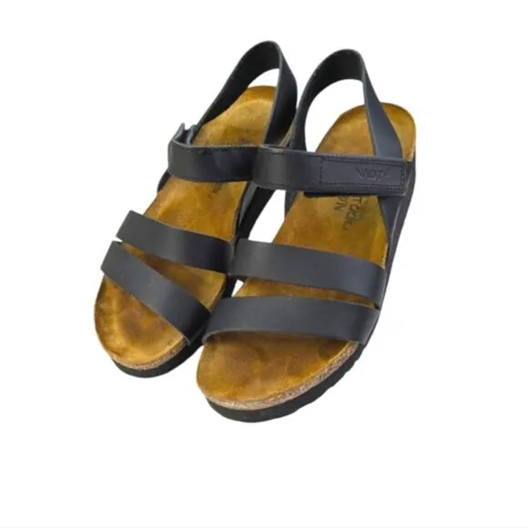 NAOT Kayla Wedge Sandals GUC $145 Size 37 US 6       S3279