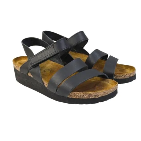 NAOT Kayla Wedge Sandals GUC $145 Size 37 US 6       S3279