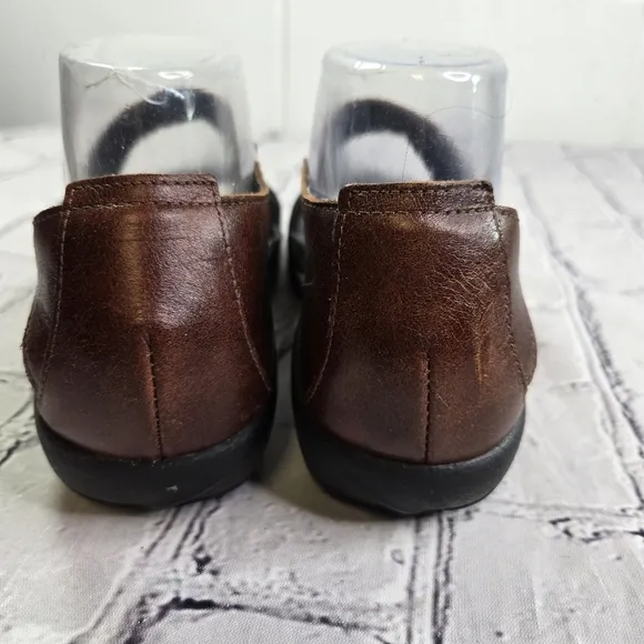 Naot Papaki black suede brown leather open toe closed ankle fern sole sandals