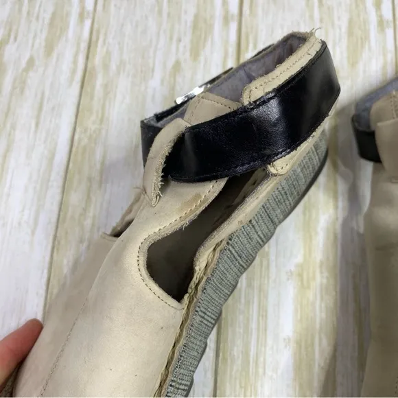 NAOT Verbena Nubuck Leather Wedge Sandals