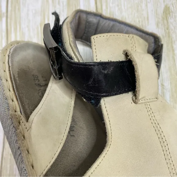 NAOT Verbena Nubuck Leather Wedge Sandals