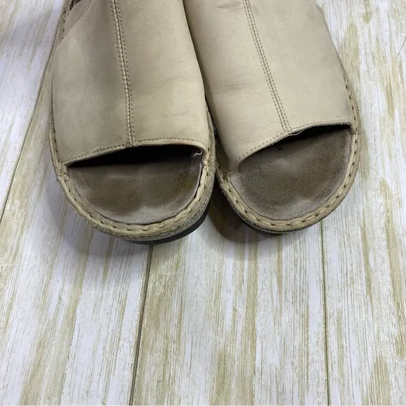 NAOT Verbena Nubuck Leather Wedge Sandals