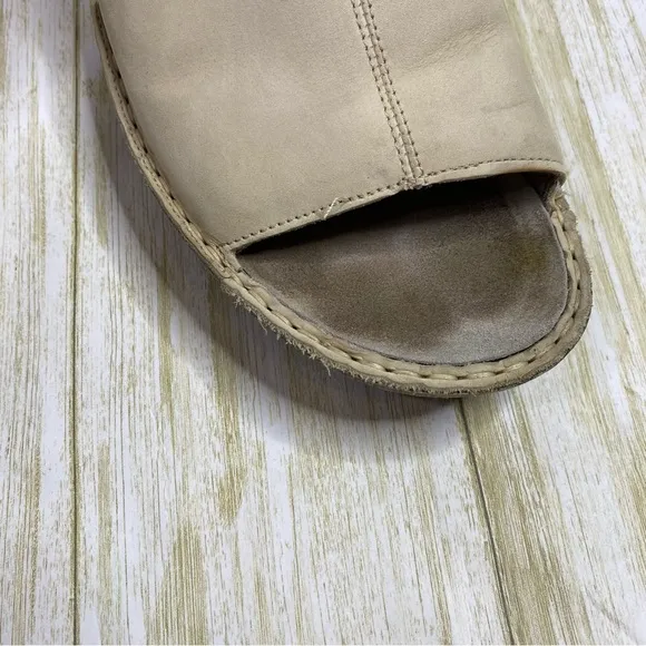NAOT Verbena Nubuck Leather Wedge Sandals