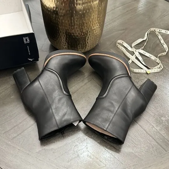 NATURALIZER CATIE WOMENS LEATHER HEELS MID-CALF BOOTS