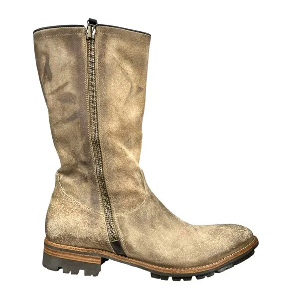 N.D.C. Women’s Handmade Brown Distressed Mid Calf Boot Size 41.5 US 10.5/11