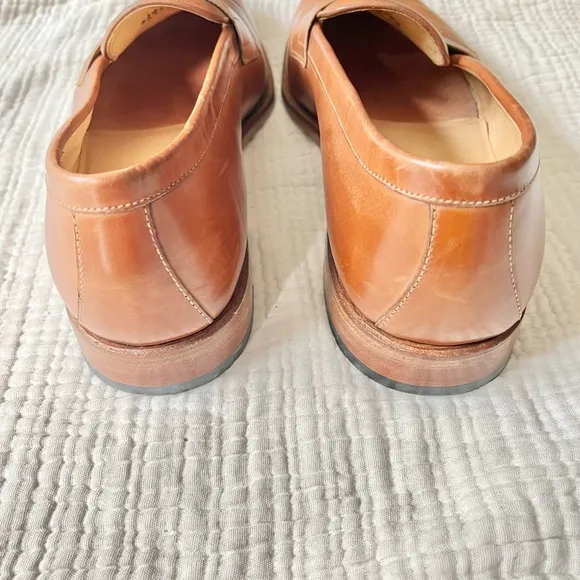 Nettleton | British Tan Camel Leather Penny Loafers