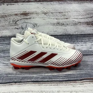 NEW Adidas Freak Md White Team Power Red Football Cleats Sneakers, Men’s Size 11