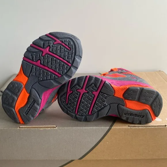 New Balance 990 V5 Pink/Orange Toddler Sneakers- SZ 4 C