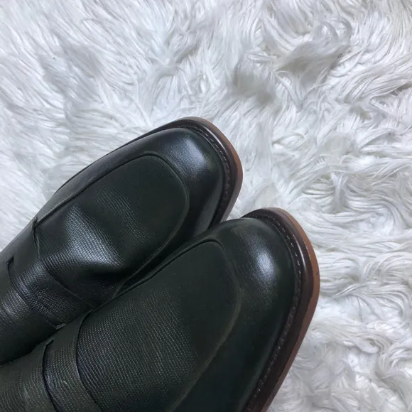 NEW Bar III Beau leather textured penny loafers size 10.5