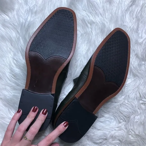 NEW Bar III Beau leather textured penny loafers size 10.5