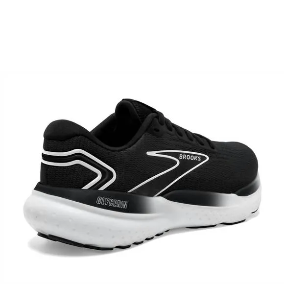 NEW BROOKS men's glycerin gts 21 running sneaker in black/grey/white