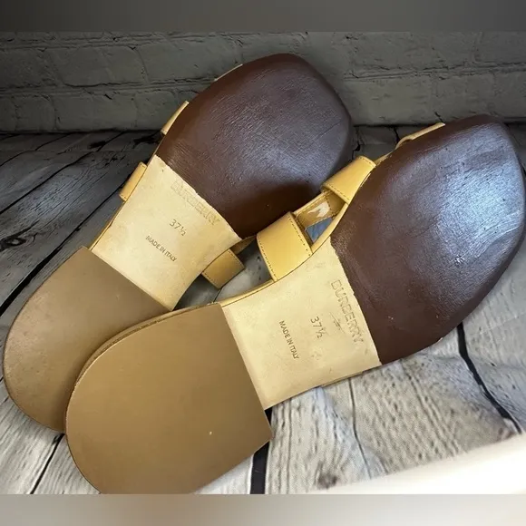 New Burberry Lyna Caged Leather Sandals Size 37.5