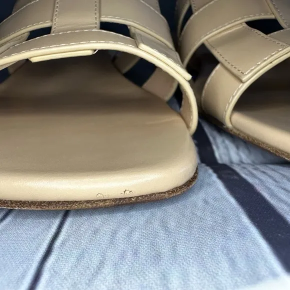 New Burberry Lyna Caged Leather Sandals Size 37.5