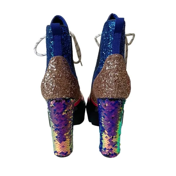 NEW Cape Robbin Nell chunky heel platform ankle boots women size 8.5