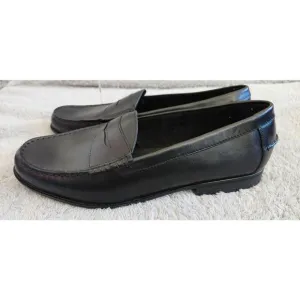 New Cole Haan Black Leather Men's Classic Penny Loafers Shoes Size 13M Office