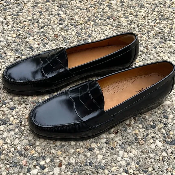 New Cole Haan Black Pinch Penny Loafers