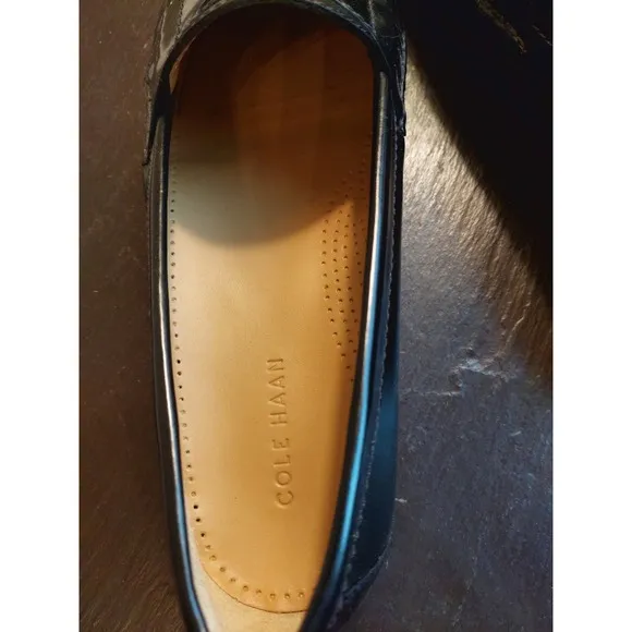NEW! Cole Haan Men's Pinch Penny Slip-on Leather Loafer Black Size 12 E $135