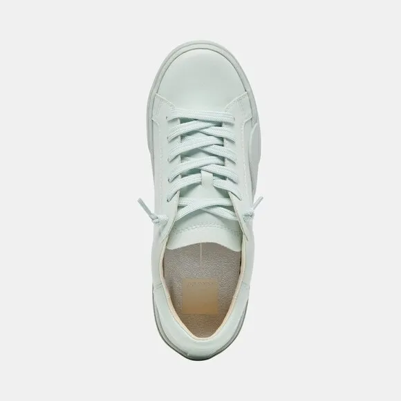 NEW DOLCE VITA Zina 360 Leather Sneakers seafoam color 294M0