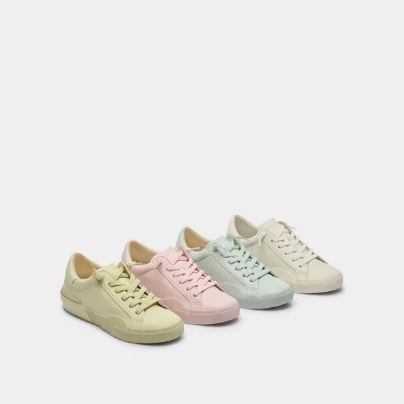 NEW DOLCE VITA Zina 360 Leather Sneakers seafoam color 294M0