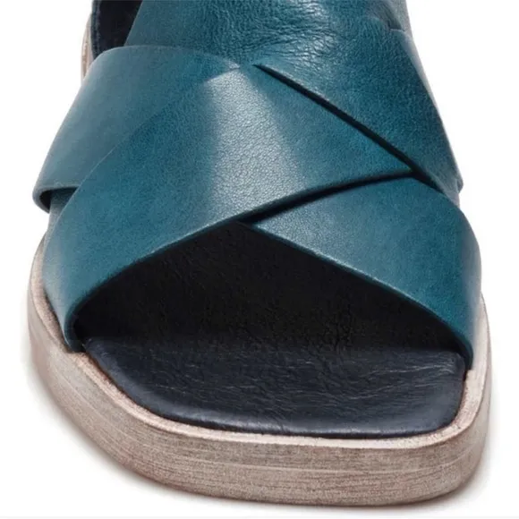NEW! Free People Azure Blue Sun Valley Sandals - Size 38.5