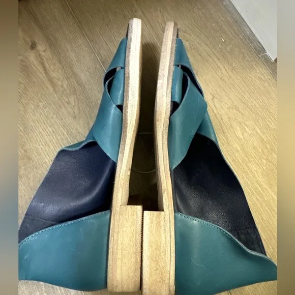 NEW! Free People Azure Blue Sun Valley Sandals - Size 38.5