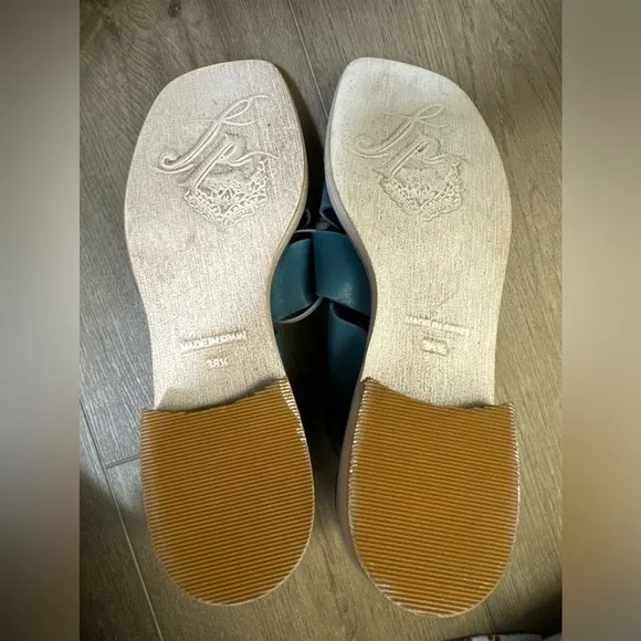 NEW! Free People Azure Blue Sun Valley Sandals - Size 38.5