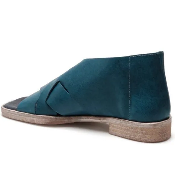 NEW! Free People Azure Blue Sun Valley Sandals - Size 38.5
