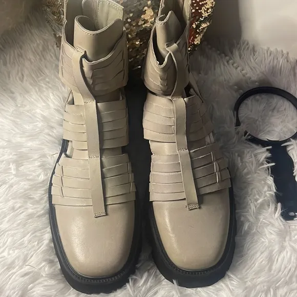 New Free People Hydra Huarache Lug Boots Size 37 /7MSRP: $198