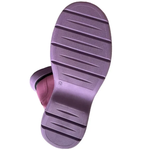 New! Free People Mara Leather Zip Moto Boots In Purple