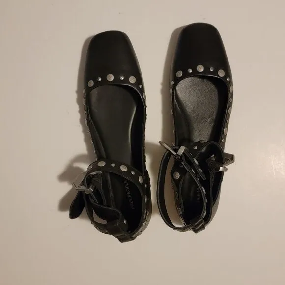 NEW Free People Mystic Mary Jane Double Strap Womens 8.5 Black Whimsigoth Punk