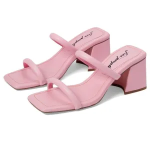 New Free People Parker Double Strap Heel Perfect Pink $128 - EU 38.5 (US 8) M