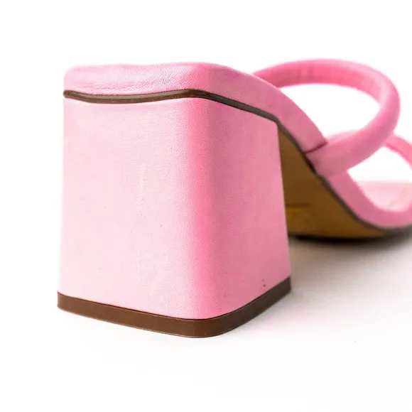 New Free People Parker Double Strap Heel Perfect Pink $128 - EU 38.5 (US 8) M