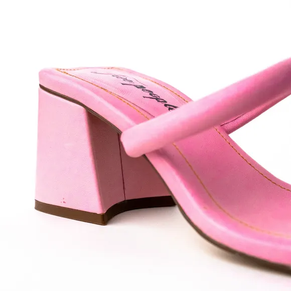 New Free People Parker Double Strap Heel Perfect Pink $128 - EU 38.5 (US 8) M