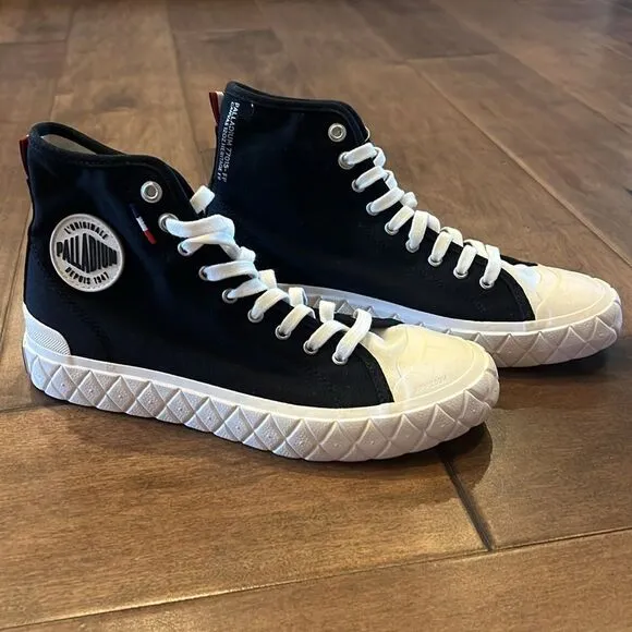 New Free People x Palladium Palla Ace Cvs Mid Black Hi-Top Sneakers US M 8 W9.5