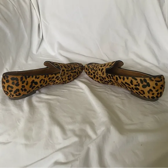 *NEW* J. Crew Calf Hair Animal Print Penny Loafers Size 6.5