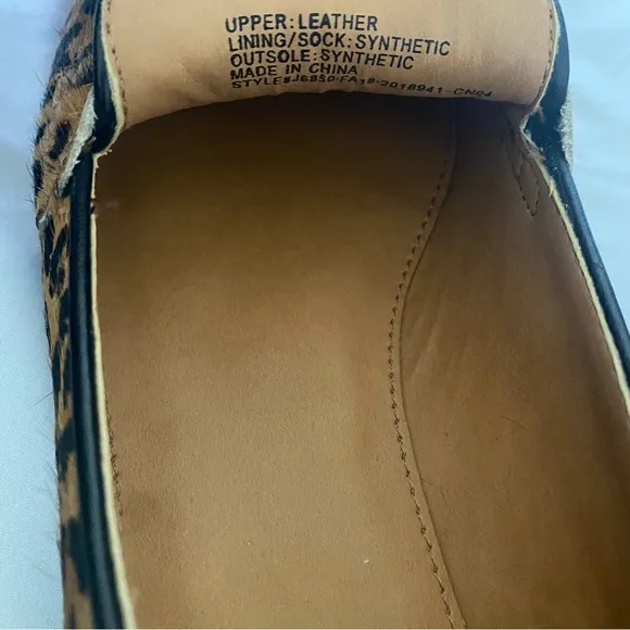 *NEW* J. Crew Calf Hair Animal Print Penny Loafers Size 6.5