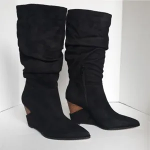 NEW Jessica Simpson Helveta2 Black Wedge Boots