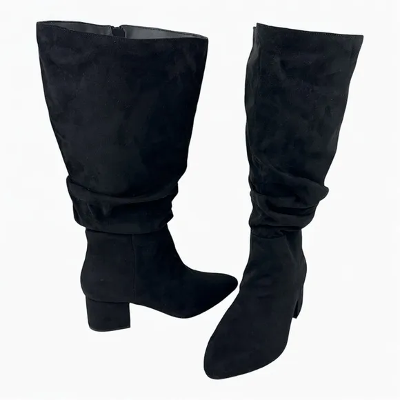 NEW! Lane Bryant Black Dream Cloud Extra Wide Calf Slouchy Tall Boots