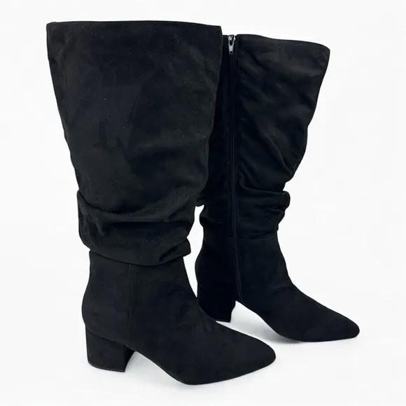 NEW! Lane Bryant Black Dream Cloud Extra Wide Calf Slouchy Tall Boots