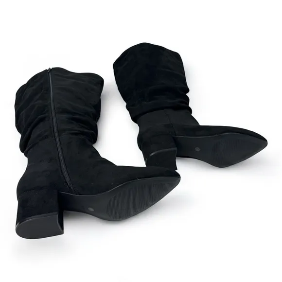 NEW! Lane Bryant Black Dream Cloud Extra Wide Calf Slouchy Tall Boots