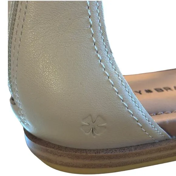 New Lucky Brand Nayda Sandals Women's Size 11 M Buff Tan Neutral Leather Zip