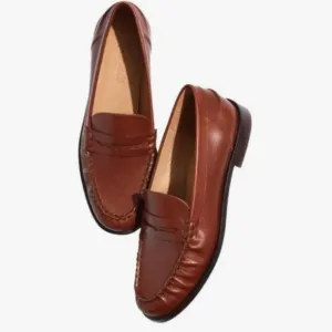NEW Madewell Brown Leather Penny Loafers 9.5