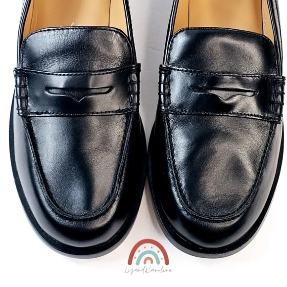 New! Madewell The Grayson Leather Penny Loafer 8