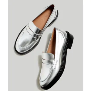 New MADEWELL The Vernon Loafer in Silver Mirror