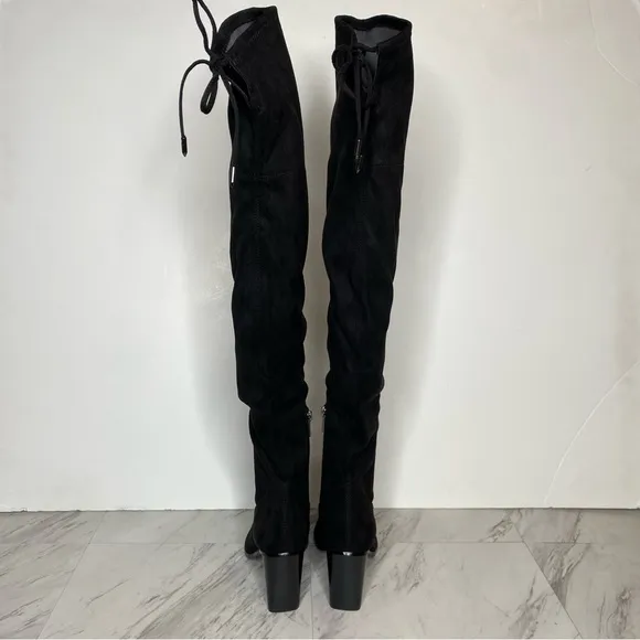 New! Marc Fisher Okun Black Pointy Toe Over the Knee Boot 8M