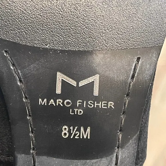 NEW MARC FISHER Women's Black Arletta Over The Knee Boots/Booties Size 8.5 M