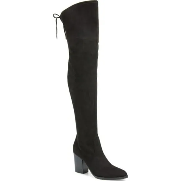 NEW MARC FISHER Women's Black Arletta Over The Knee Boots/Booties Size 8.5 M