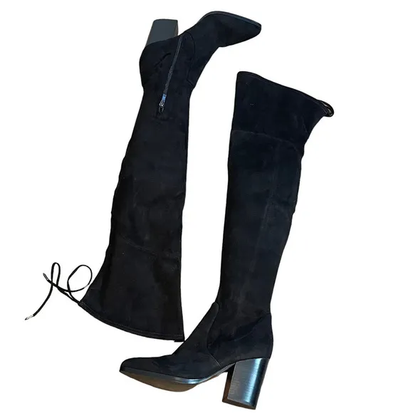 NEW MARC FISHER Women's Black Arletta Over The Knee Boots/Booties Size 8.5 M