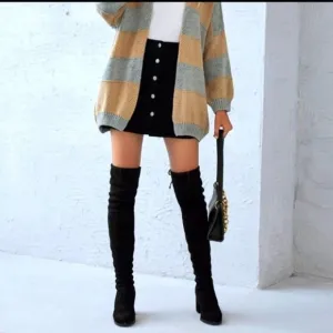 NEW MARC FISHER Women's Black Arletta Over The Knee Boots/Booties Size 8.5 M